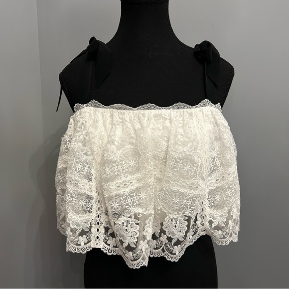 SALONI Skirt & Top in Ivory Lace, size 6 - Picture 8 of 16